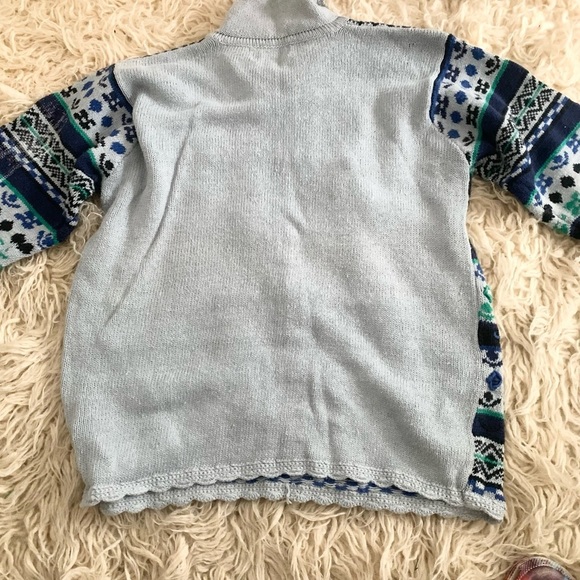 Jimmy Garcia | Vintage Knit Sweater Large Gray Blue Green Oversized - Picture 13 of 16